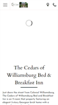 Mobile Screenshot of cedarsofwilliamsburg.com